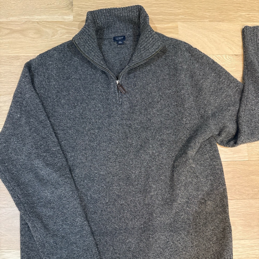 J. Crew Charcoal Knit Pullover